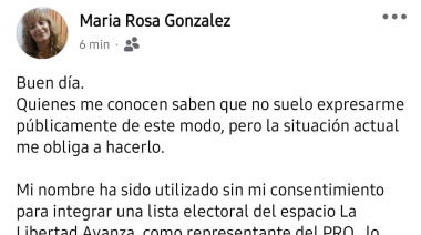 Escándalo electoral en Tornquist: denuncian que LLA incluyó a una candidata sin su consentimiento