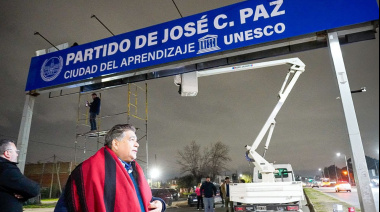 José C. Paz avanza en tecnología de Seguridad Vial: nuevo pórtico con lectoras de patentes