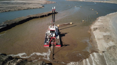 El Gobierno reanudó el dragado del Río Salado: alivio para productores en medio de inundaciones
