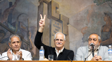 Taiana encabezó un acto en la CGT: “El proyecto del Gobierno nacional fracasó”