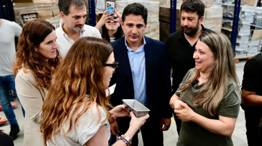 Marinucci recorrió junto a López y Galmarini el Parque Industrial de Morón