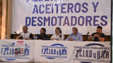Aceiteros en pie de lucha: paro contra la reforma laboral de Milei