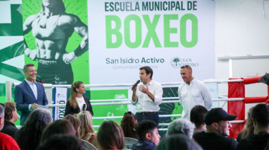 San Isidro reinauguró su Escuela de Boxeo y homenajeó a la Locomotora Oliveras