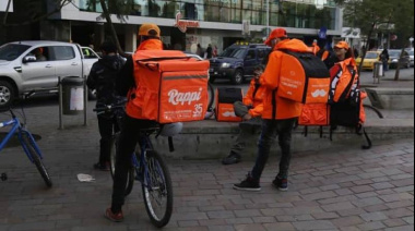 Un repartidor necesita 454 pedidos para sostener un hogar tipo en el país