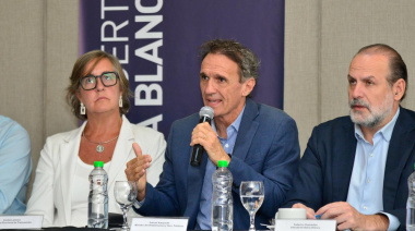 Katopodis y Susbielles firmaron el inicio de la obra histórica para refuncionalizar el Canal Maldonado