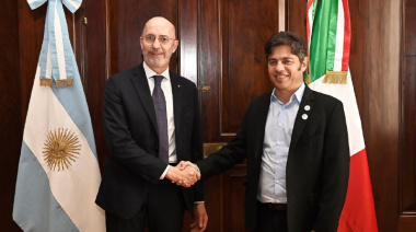 Kicillof recibió al embajador de Italia para fortalecer la cooperación bilateral