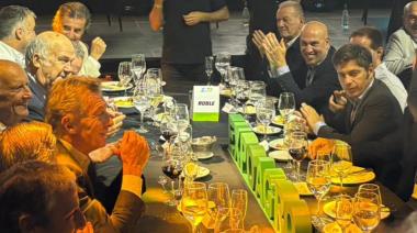 Kicillof compartió con Macri la cena de apertura de Expoagro