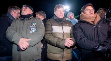 Kicillof en Malvinas: "La Patria no se vende"