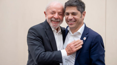 Kicillof con Lula en Barcelona: “Hay otro camino que no es el de la crueldad y el abandono”
