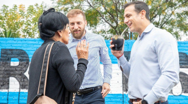 Con Maradona como símbolo, Lanús y Lomas avanzan con obras conjuntas en el corredor Lynch