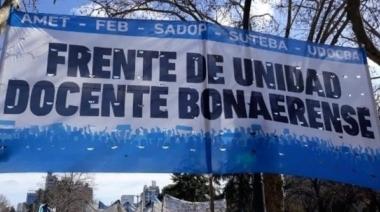 Los docentes bonaerenses paran este martes y presionan por la reapertura de paritarias