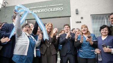 Kicillof y Sierra inauguraron en Gerli un nuevo Centro de Salud con inversión de más de $615 millones
