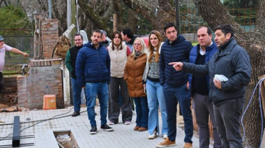 Recoulat supervisó obras educativas en Trenque Lauquen: “Buscamos escuelas más seguras y funcionales”