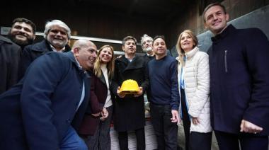 Kicillof visitó San Vicente con anuncios de formación laboral y un homenaje a Perón