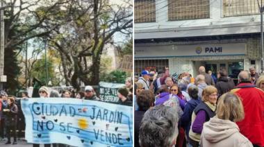 Tres de Febrero: resisten el cierre del PAMI y una obra de ocho pisos en Ciudad Jardín