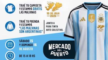 “Malvinas nos une”: estamparán gratis prendas en el Puerto de Bahía Blanca