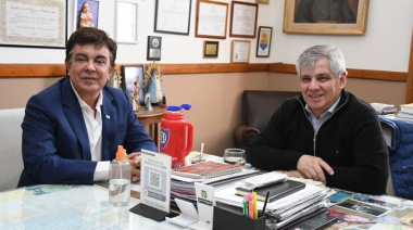 Gira por el interior bonaerense: Espinoza visitó Chivilcoy y se reunió con Guillermo Britos