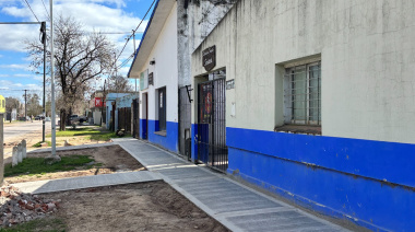 Luján: el Municipio construyó nuevas veredas y rampas en Olivera y en el barrio El Mirador
