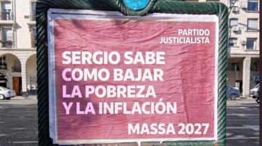 La Ciudad se llenó de carteles que impulsan “Massa 2027”