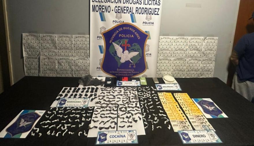 Golpe al narcotráfico en General Rodríguez: ocho allanamientos y cinco detenidos en diez días