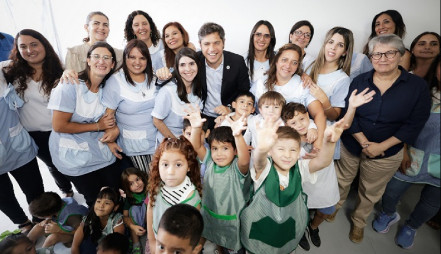 Kicillof en Moreno: “Reactivamos obras paralizadas por Nación para llevar mejor educación a los pibes”