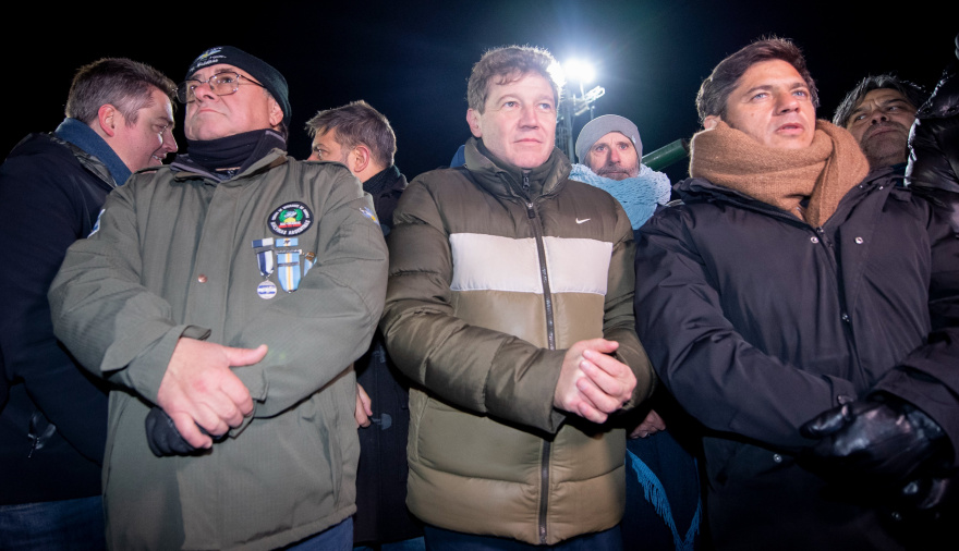 Kicillof en Malvinas: "La Patria no se vende"