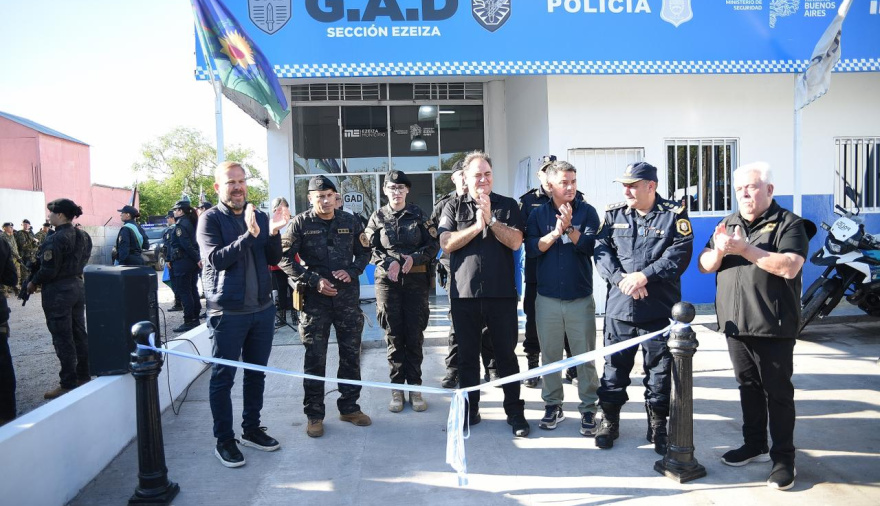 Ezeiza: Granados y Alonso inauguraron una nueva base operativa de seguridad