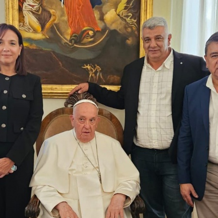 En busca de fortalecer acciones contra el hambre, UATRE visitó al Papa Francisco