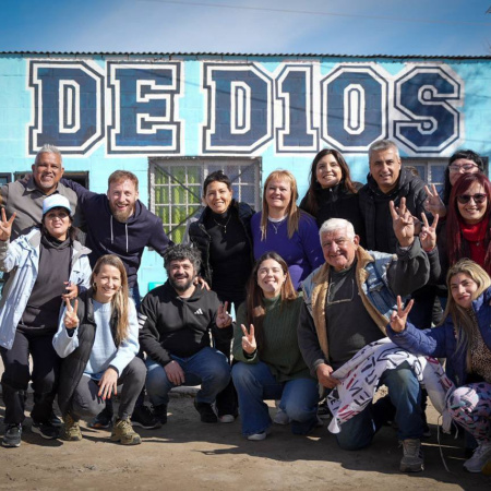 Elecciones en la PBA: Mendoza y Tignanelli realizaron una jornada de actividades en “El Potrero de D10S”