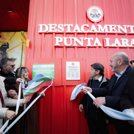 Secco y Kicillof inauguraron un cuartel de Bomberos Voluntarios: “Estamos orgullosos de invertir”
