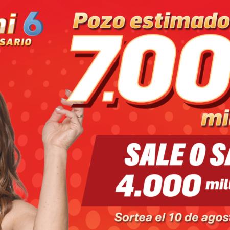 El Quini 6 cumple 37 años y sortea hasta $7.000 millones