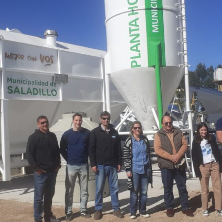Con una inversión de más de $80 millones, Saladillo instala su planta hormigonera