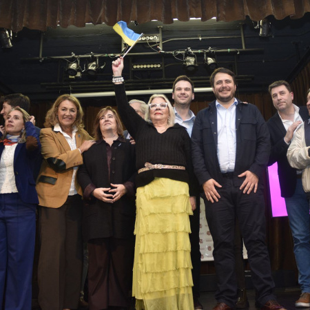 Carrió encabezó el lanzamiento de campaña de la Coalición Cívica