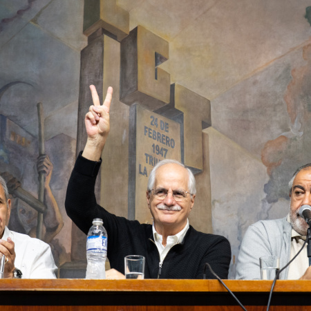 Taiana encabezó un acto en la CGT: “El proyecto del Gobierno nacional fracasó”