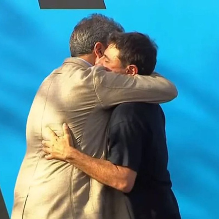 Grabois se abrazó con Massa: “Me ayudó mucho en la campaña”