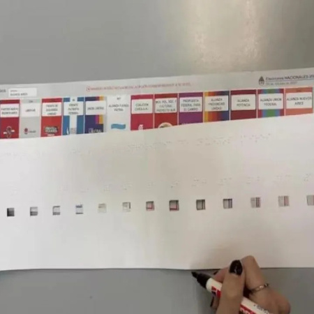 Inclusión: la Provincia implementa audioguías y braille en la Boleta Única de Papel