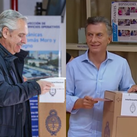 Votaron los ex presidentes Alberto Fernández y Mauricio Macri