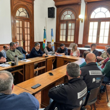 La PBA continúa coordinando acciones de asistencia en zonas afectadas por inundaciones