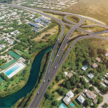 Avanza la construcción del nuevo acceso a City Bell desde la Autopista Buenos Aires - La Plata