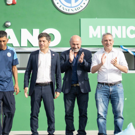Ensenada: Kicillof y Secco inauguraron el complejo deportivo Club Belgrano