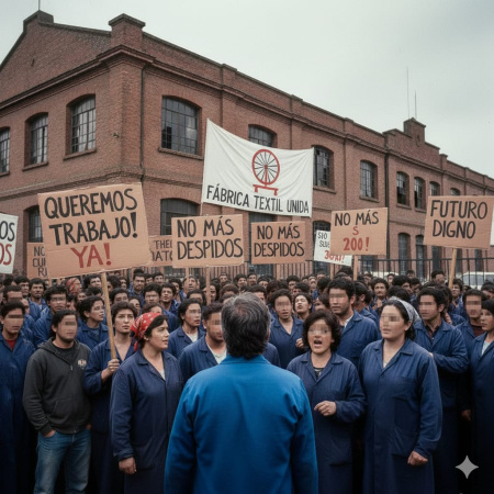 Crisis en Lanús: fábrica textil cierra y deja a 50 trabajadores sin empleo