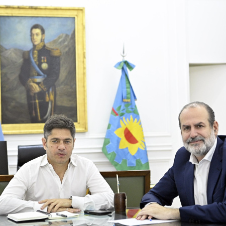 Kicillof recibió a Susbielles para afinar la agenda hídrica en la antesala del nuevo Canal Maldonado