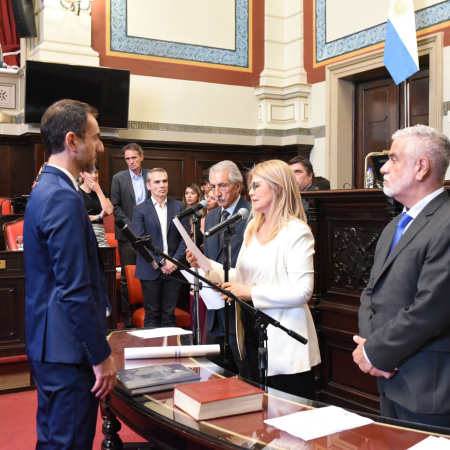 Petrecca asumió como senador: “llevaré el modelo de Junín a la provincia”