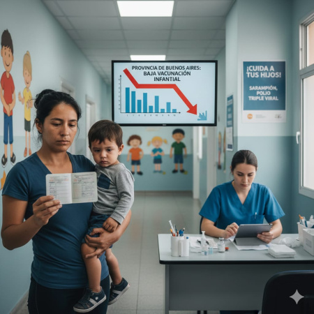 Alerta por la caída de la vacunación infantil en la PBA