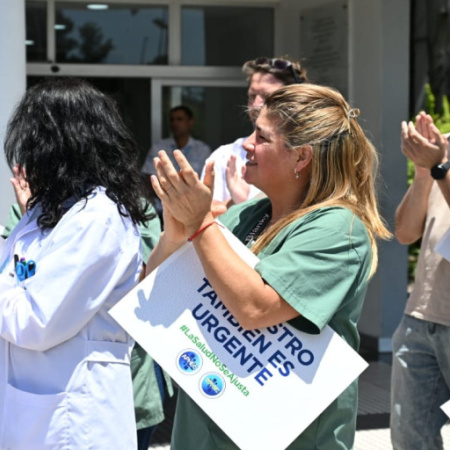 Trabajadores de la salud en acción: "24 Horas x Salarios Dignos" en el Hospital El Cruce