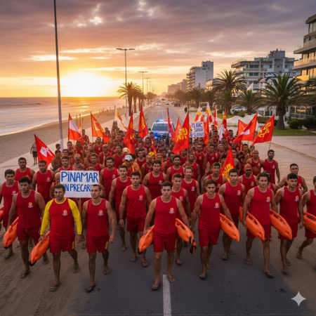 Guardavidas de Pinamar en lucha: "No podemos aceptar un ajuste salvaje del salario"