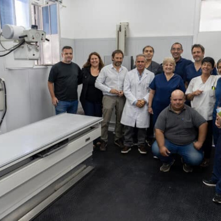 Inversión en salud: Sombra inauguró la sala de Rayos remodelada del Hospital Pintos
