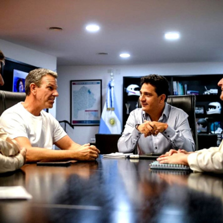 Sciaini se reunió con Marinucci para mejorar el transporte y la seguridad vial de Roque Pérez