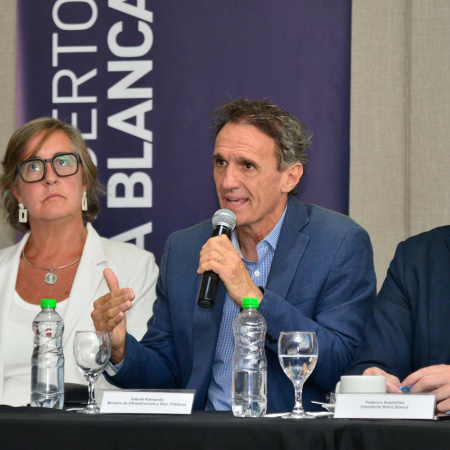 Katopodis y Susbielles firmaron el inicio de la obra histórica para refuncionalizar el Canal Maldonado