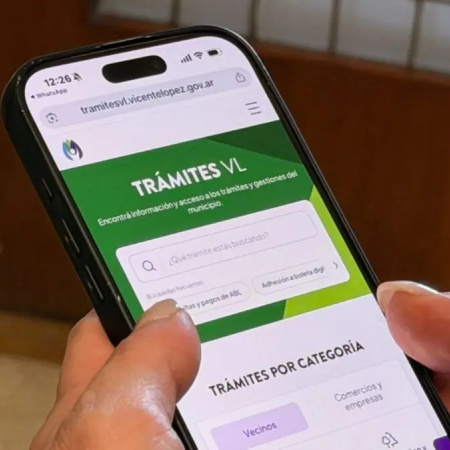 Martínez lanzó una plataforma digital para simplificar gestiones en Vicente López